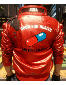 Akira Kaneda Cyberpunk 2077 Red Leather Jacket