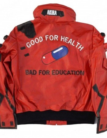Akira Kaneda Cyberpunk 2077 Red Leather Jacket