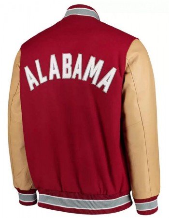Alabama Crimson Tide Red Letterman Jacket