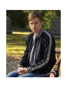 Alexander Calvert Supernatural Season 15 Bomber Jacket