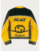 American Singer Dua Lipa Yellow Moto Leather Jacket