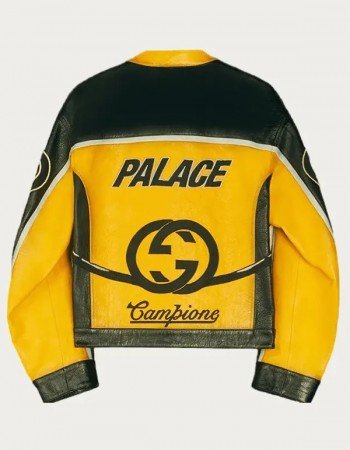 American Singer Dua Lipa Yellow Moto Leather Jacket