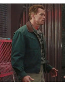 Arnold Schwarzenegger Total Recall Green Cotton Costume Jacket