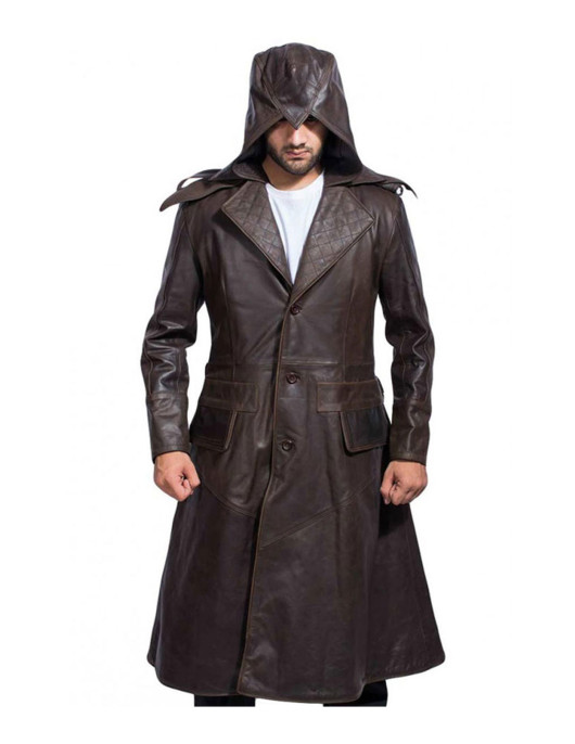 Assassin’s Creed Syndicate Jacob Leather Trench Coat Costume