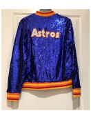 Astros Sequin Varsity Jacket