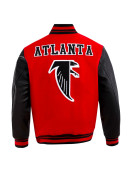 Atlanta Falcons Retro Classic Rib Wool Varsity Jacket