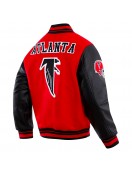 Atlanta Falcons Retro Classic Rib Wool Varsity Jacket
