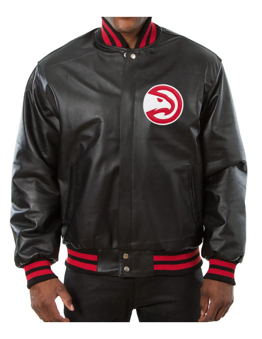 Atlanta Hawks Leather Jacket