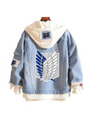 Attack on Titan Eren Yeager Blue Hoodie