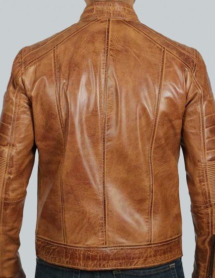 Austin Mens Cafe Racer Lambskin Tan Leather Jacket Austin Mens Cafe Racer Lambskin Tan Leather Jacket