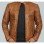 Austin Mens Cafe Racer Lambskin Tan Leather Jacket