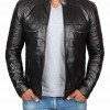 Austin PU Mens Black Cafe Racer Leather Jacket Austin PU Mens Black Cafe Racer Leather Jacket