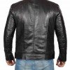 Austin PU Mens Black Cafe Racer Leather Jacket Austin PU Mens Black Cafe Racer Leather Jacket
