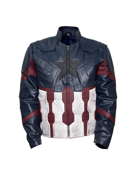 Avengers Infinity War Captain America Costume Leather Jacket