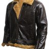 Aviator B3 Ginger Shearling Fly Sheep Bomber Leather Jacket