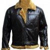 Aviator B3 Ginger Shearling Fly Sheep Bomber Leather Jacket