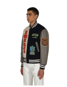 Awake Ny Chenille Patches Varsity Jacket Navy Combo