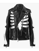 Axl Rose Guns N Roses Skeleton Motorcycle Costume Leather Jacket