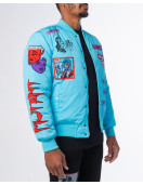 BABY BLUE MUTANT BOMBER JACKET