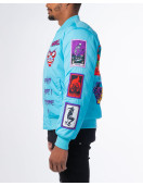 BABY BLUE MUTANT BOMBER JACKET