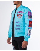 BABY BLUE MUTANT BOMBER JACKET