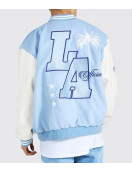 Baby Blue LA Letterman M Jacket