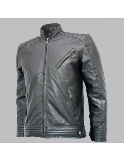 Bourne Legacy Black Leather Jacket