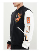 Baltimore Orioles Black and White Varsity Jacket