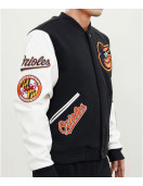 Baltimore Orioles Black and White Varsity Jacket