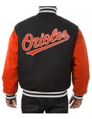 Baltimore Orioles Orange/Black Wool Varsity Jacket