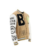 Barrow College Camel Wool Varsity Jacket