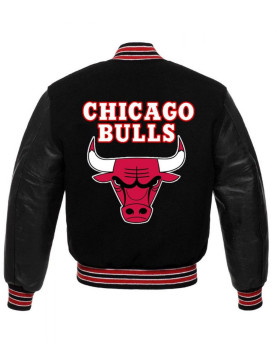 Basketball Chicago Bulls College Black Jacket