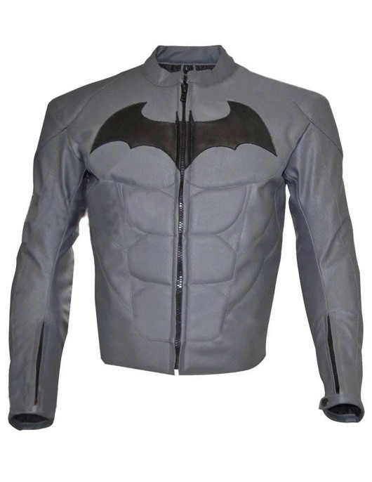 Batman Arkham Knight Gray Leather Jacket