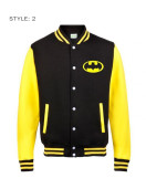 Batman Lettermen Black Varsity Jacket