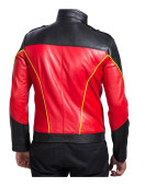 Batman Robin Red and Black Leather Jacket