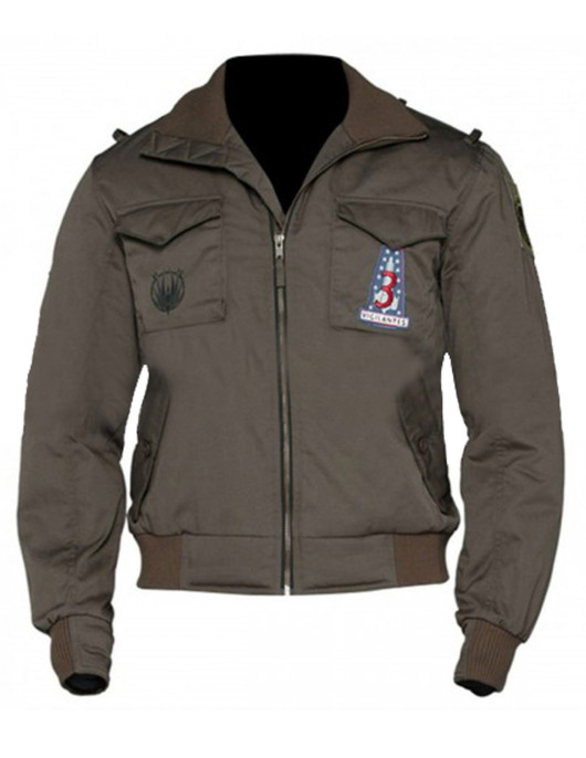 Battlestar Galactica Jamie Bamber Bomber Jacket