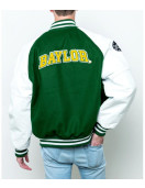 Baylor Collegiate University Green and White Jacket