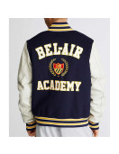 Bel-Air Academy Navy and White Varsity Jacket