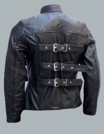 Belted Men's Black Leather Biker Jacket Belted Men's Black Leather Biker Jacket