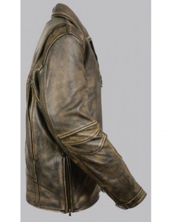Beltless Brown Leather Motorcycle Jacket Beltless Brown Leather Motorcycle Jacket