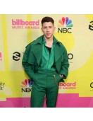 Billboard Music Awards 2021 Nick Jonas Peacoat