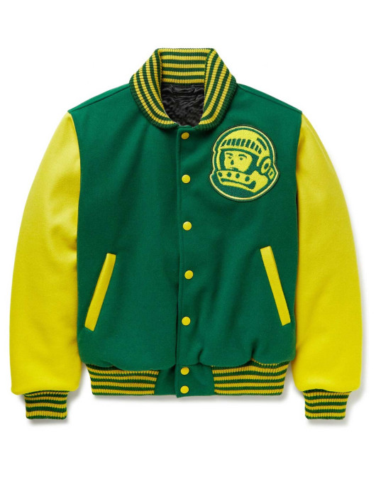 Billionaire Boys Club Astro Varsity Yellow and Green Jacket