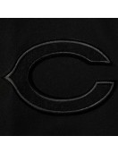 Black Chicago Bears Logo Varsity Jacket