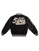 Black Fives Basketball Varsity Jacket