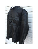 Black Label Society BLS Black Leather Biker Jacket