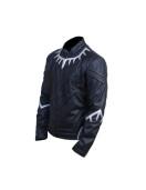 Black Panther Avengers Infinity War Chadwisk Boseman Black Costume Leather Jacket