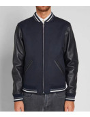 Blouson Copper A.P.C. Varsity Blue and Black Jacket