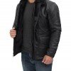Boehmer Mens Black Shearling Leather Jacket Boehmer Mens Black Shearling Leather Jacket