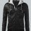 Bomber Mens Slim Fit Black Biker Jacket
