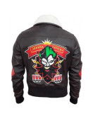 Bombshell Harley Quinn Brown Leather Jacket